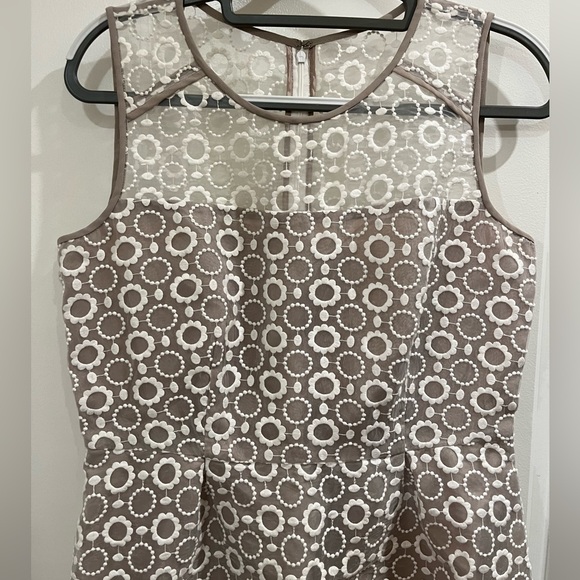 Calvin Klein Lace Over Crepe Sheath Dress - Picture 3 of 6